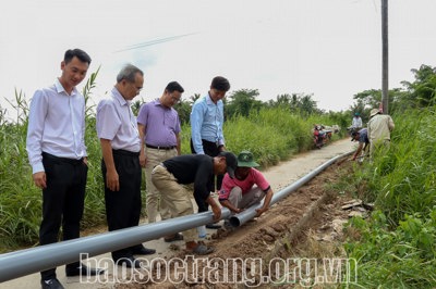 Sóc Trăng: Sẵn sàng nguồn nước sạch nông thôn cung cấp cho người dân mùa khô hạn