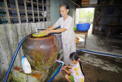 Nước sạch phường Thới An đảm bảo chất lượng